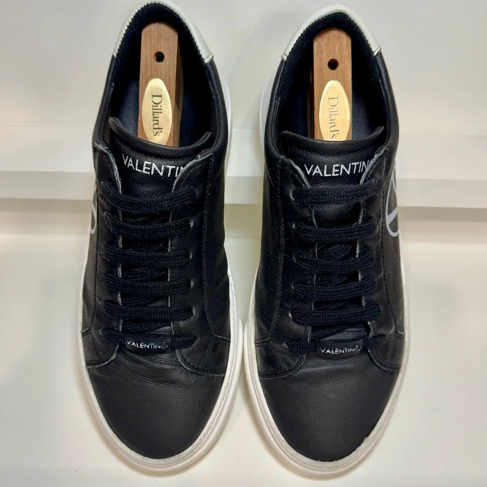 VALENTINO BY MARIO VALENTINO Febo Sauvage Pt. Leather Sneakers Men 7 Women 8.5 - Picture 6 of 16